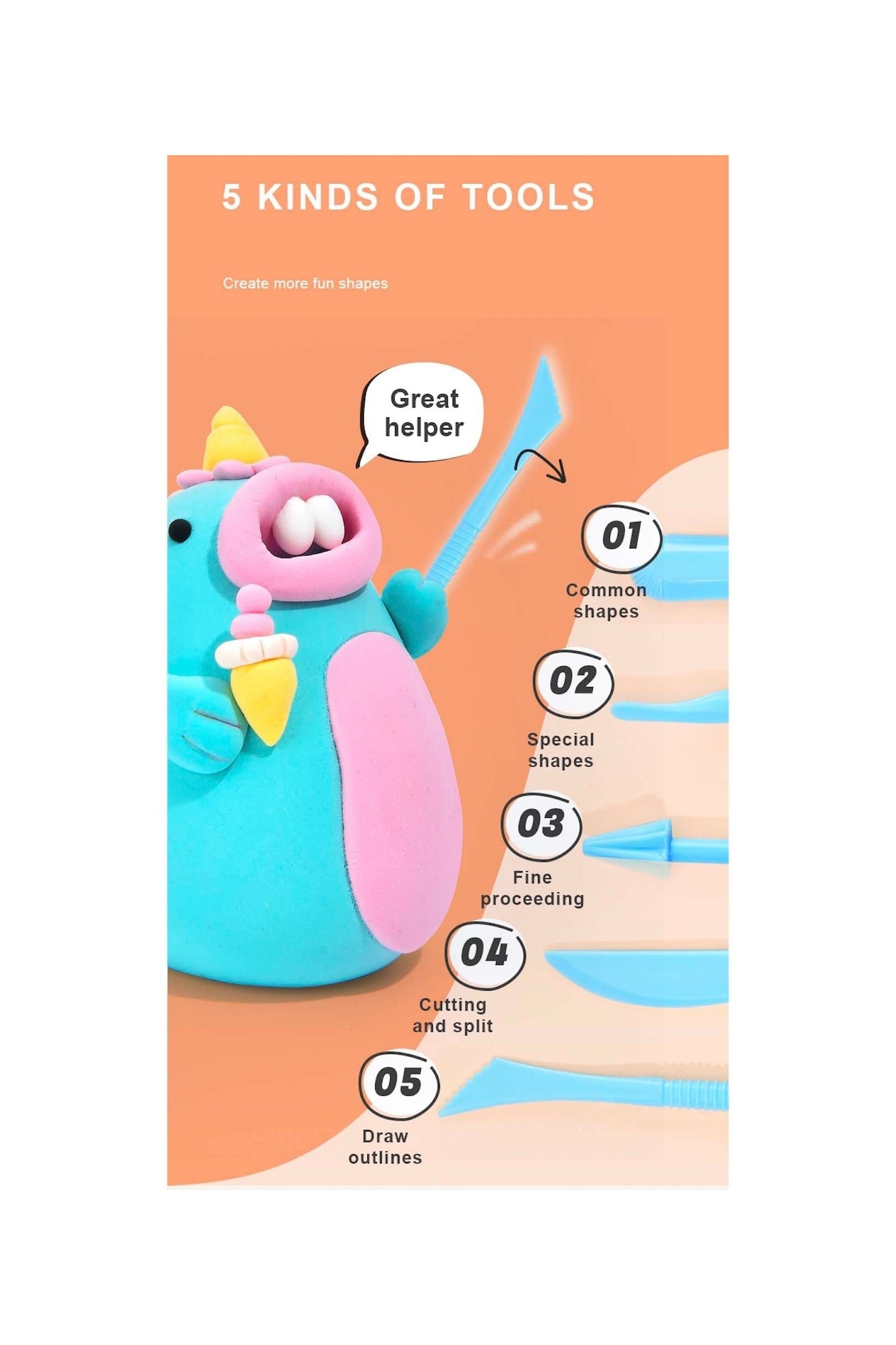 Borax Free Modelling Clay - 24 Colors