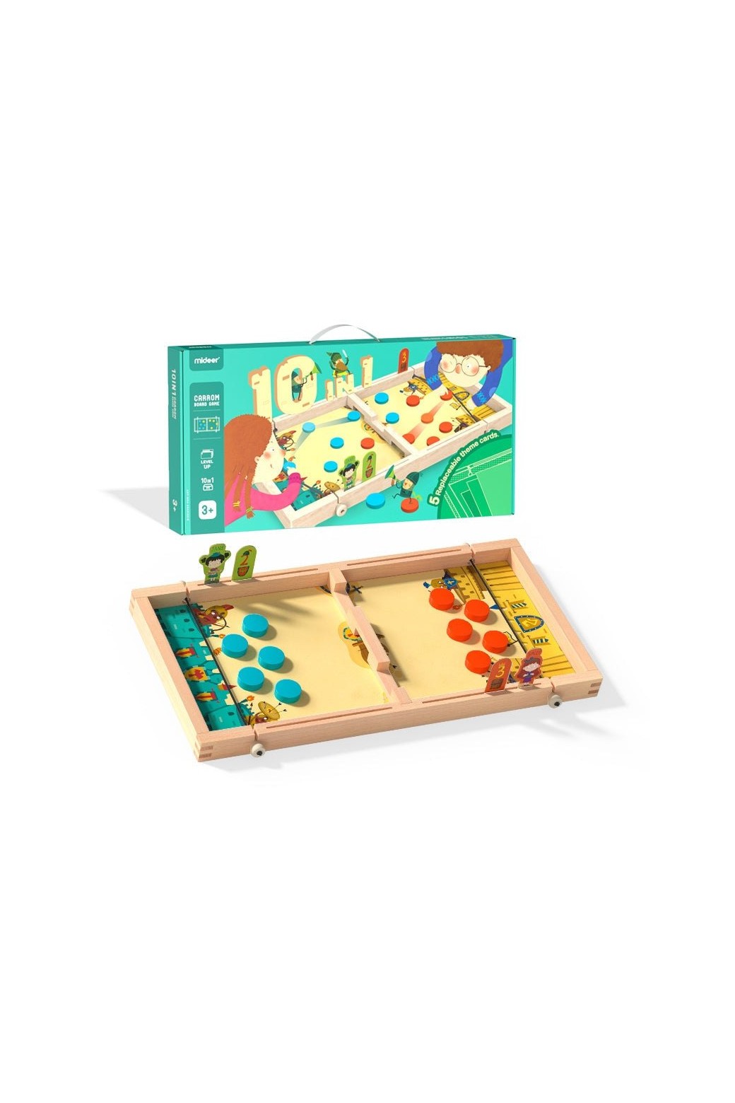 Mideer 10 In 1 Carrom Board Game