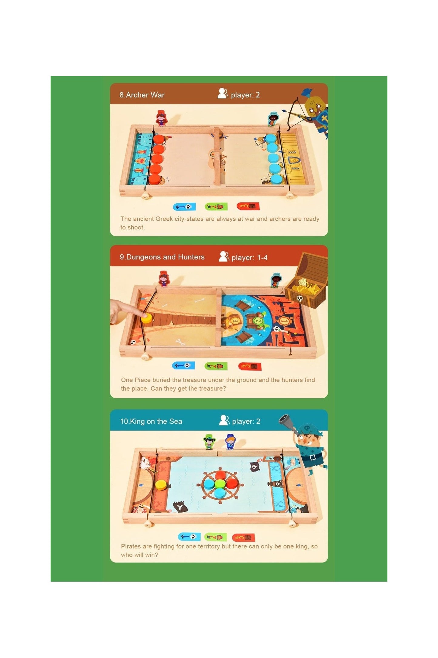 Mideer 10 In 1 Carrom Board Game