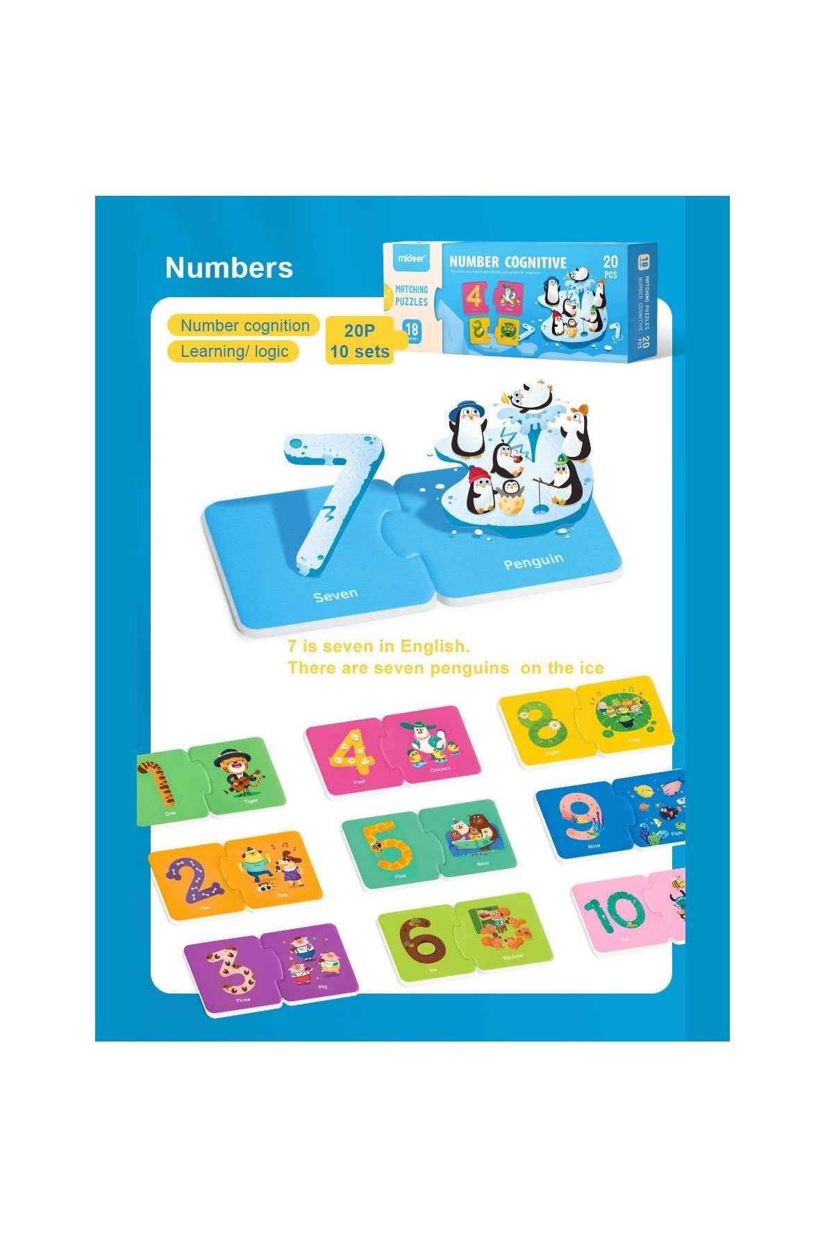 Matching Puzzle - Number Cognitive
