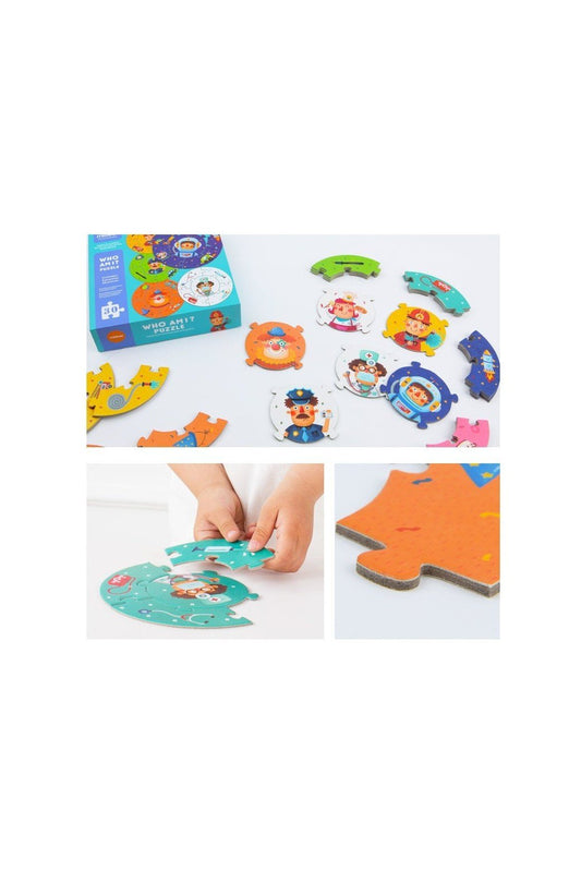 Round Puzzle - Who Am I? - Marah Kids