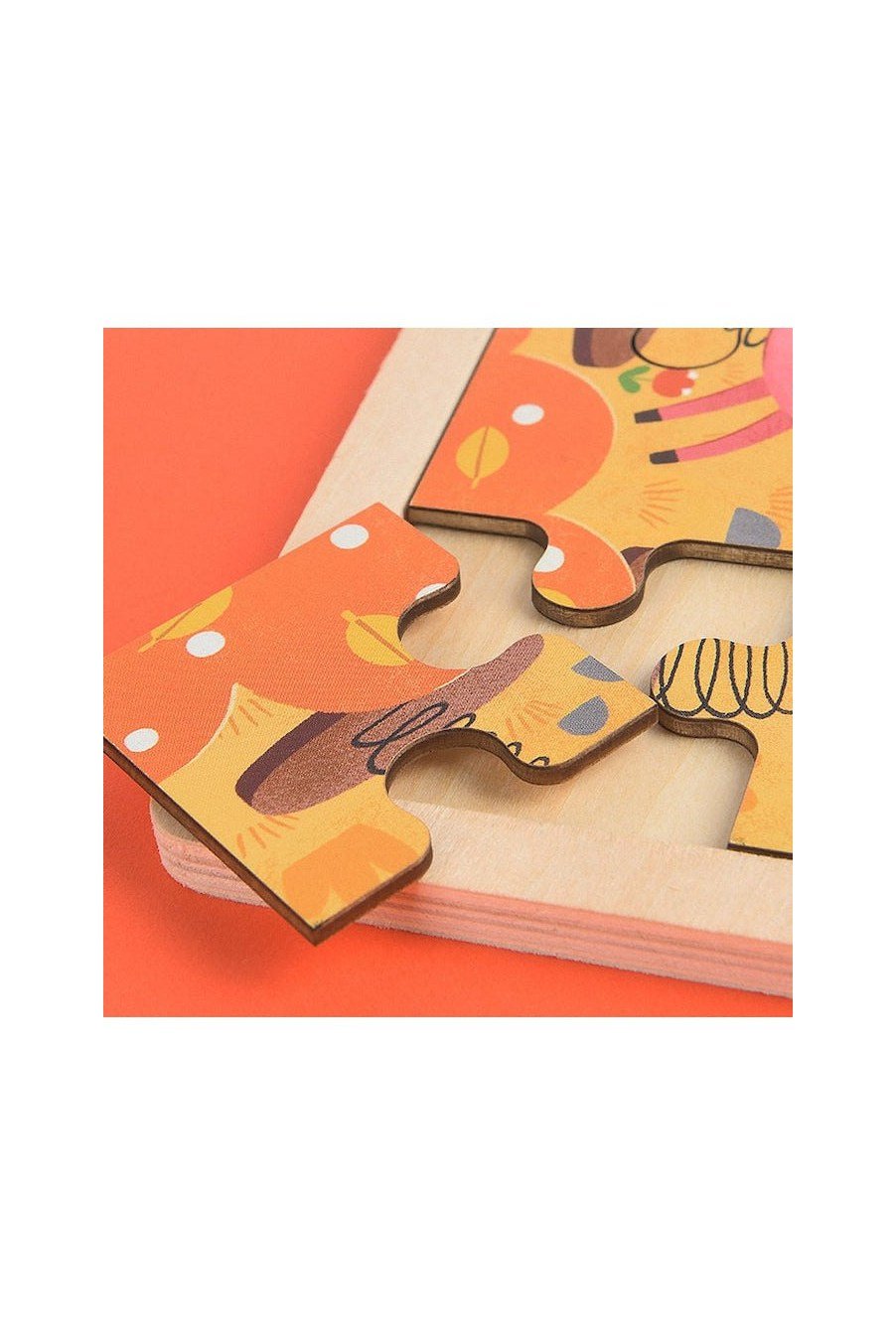 Wooden Puzzle Board - Safari (24 Pcs) - Marah Kids