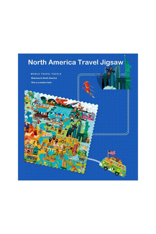 Travel Around The World Puzzle - America - Marah Kids