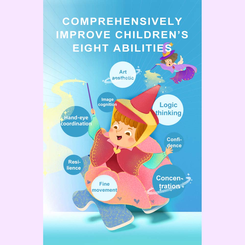 Level Up Puzzles - Fairy Tales (3 In 1) Level 5 - Marah Kids