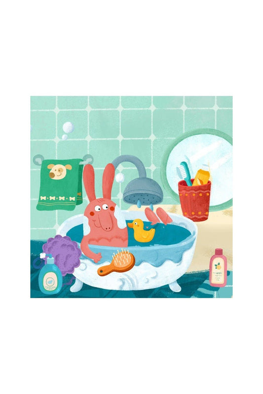 Wooden Peg Puzzle - Bath Time - Marah Kids