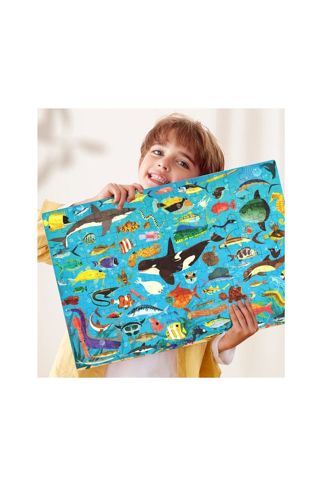 Let'S Learn Educational Puzzle - Dino Land (126 Pcs) - Marah Kids