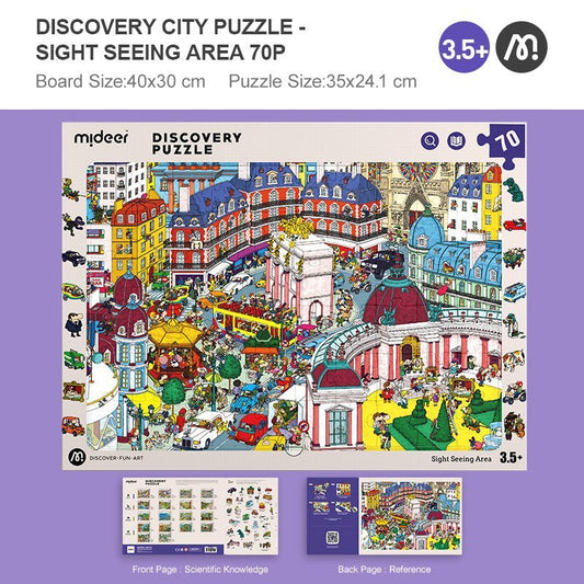 Observation Puzzle - Big City - 70 Pcs - Marah Kids