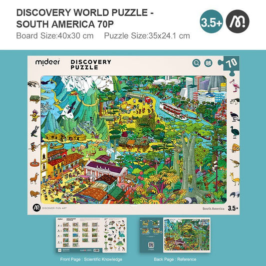 Observation Puzzle - South America - 70 Pcs - Marah Kids