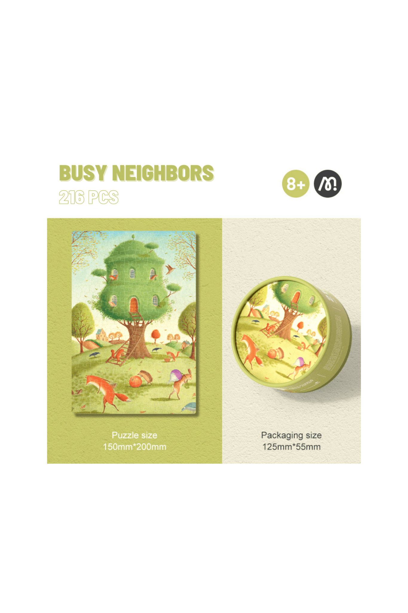 Busy Neighbors - Pocket Puzzle Series - 216 Pcs - Marah Kids