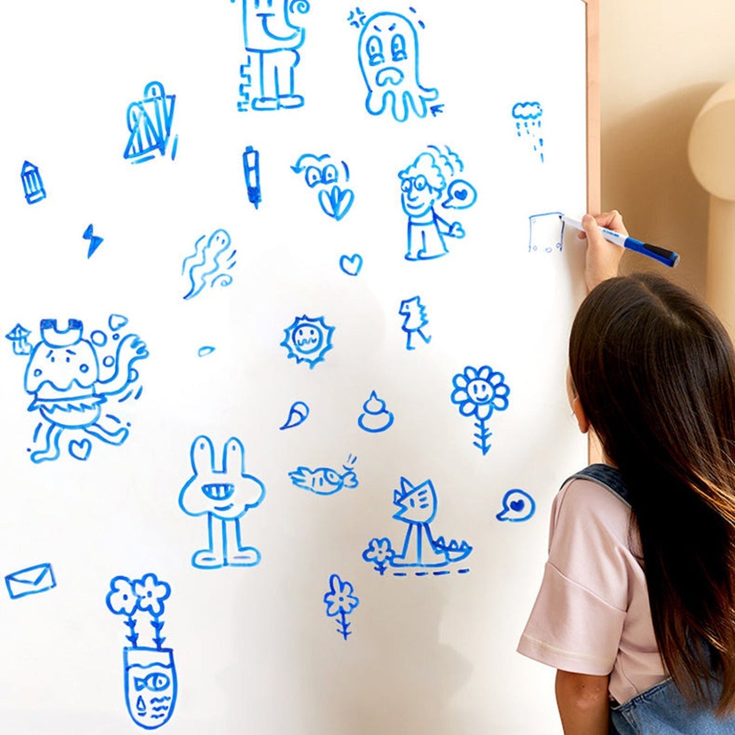 White Board Markers - 4 Pcs (Blue) - Marah Kids
