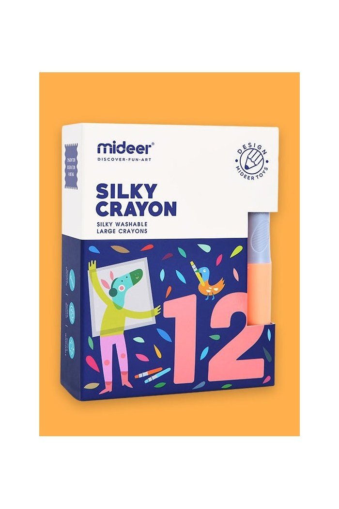 Washable Rotary Crayons - 12 Colours - Marah Kids