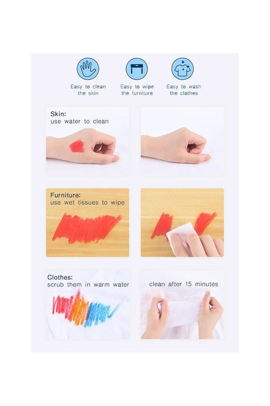 Washable Rotary Crayons - 24 Colours - Marah Kids