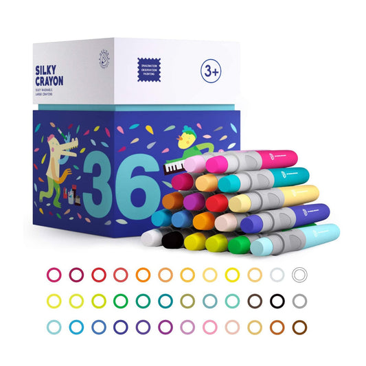 Washable Rotary Crayons - 36 Colours - Marah Kids