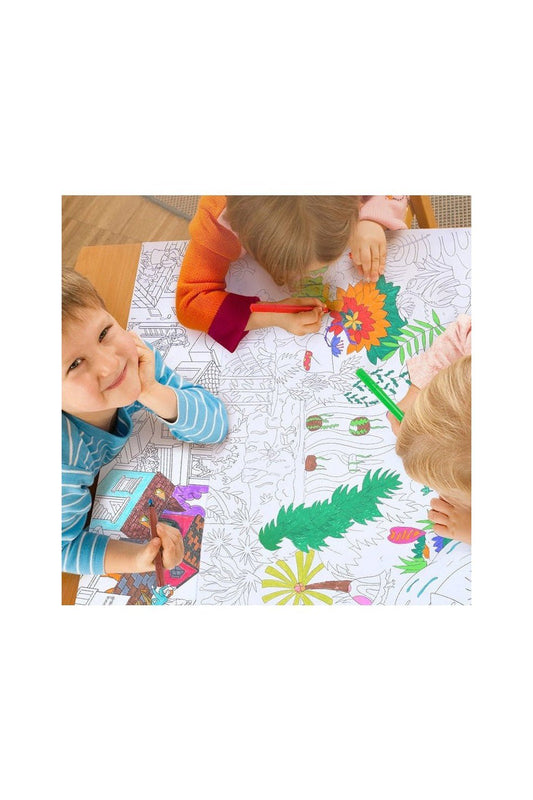 Coloring Roll - Jungle (10 Mtrs) - Marah Kids