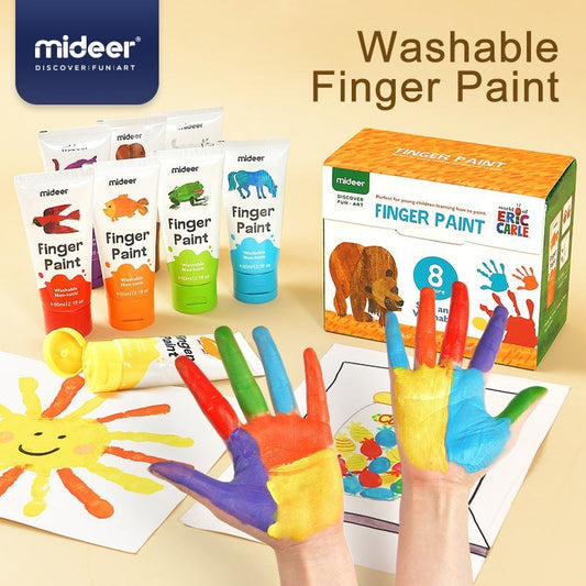 Finger Paint - 8 Colors - Marah Kids