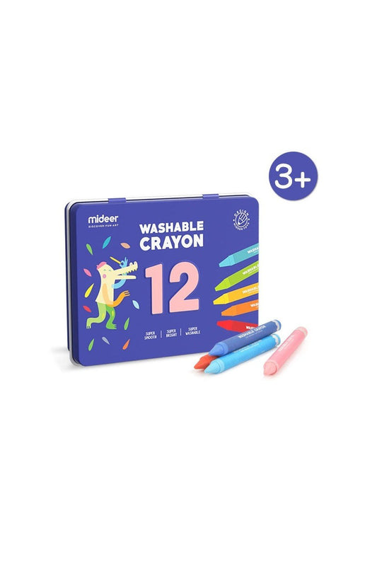 Washable Crayons - 12 Colours - Marah Kids