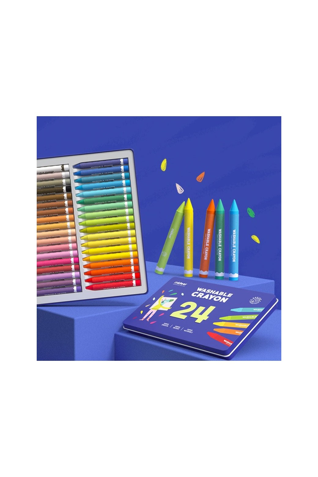 Washable Crayons - 24 Colours