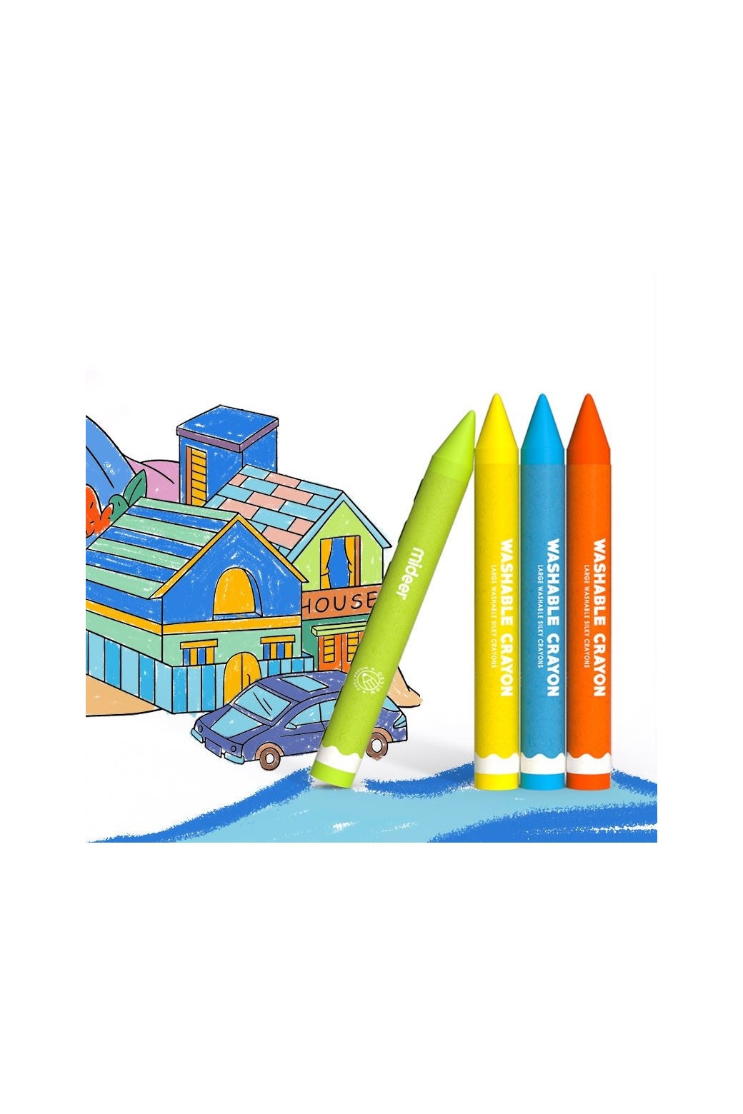 Washable Crayons - 24 Colours