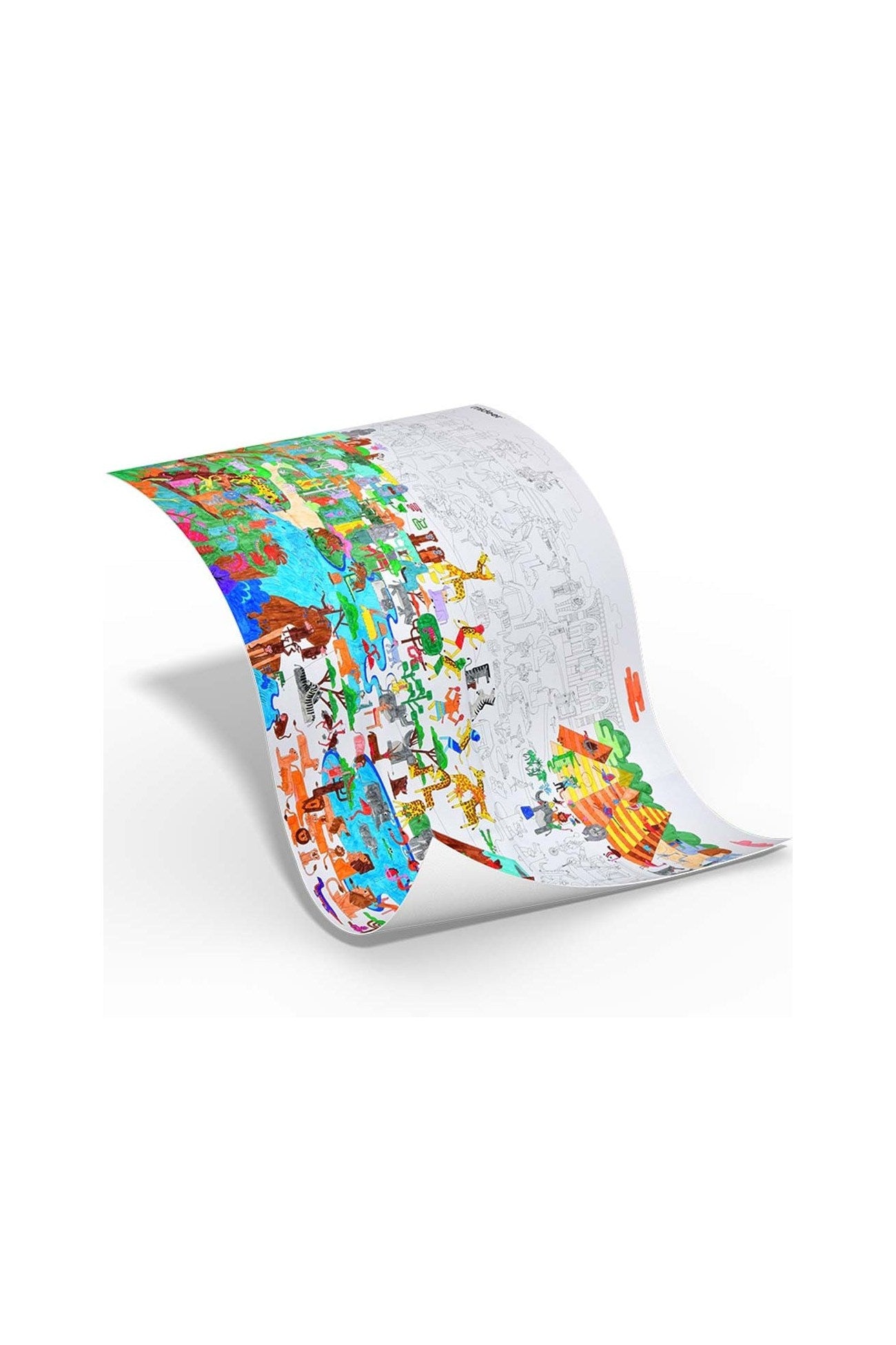 Traveller Coloring Poster - Asia - Marah Kids