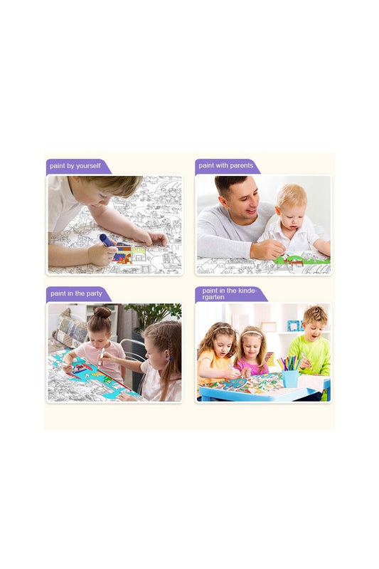 Traveller Coloring Poster - North America - Marah Kids