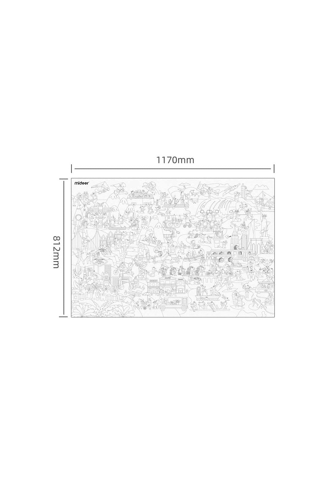 Traveller Coloring Poster - Africa - Marah Kids