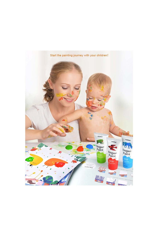 Finger Art Paper (26 X 37 Cm) - 15 Sheets - Marah Kids