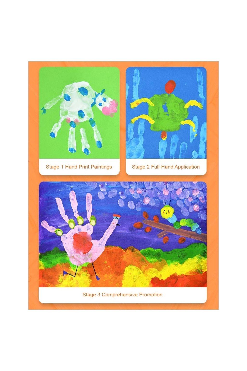 Finger Art Paper (26 X 37 Cm) - 15 Sheets - Marah Kids