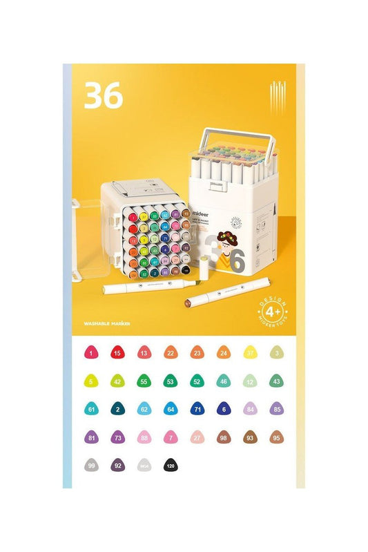 Dual Tip Markers - 36 Colors - Marah Kids