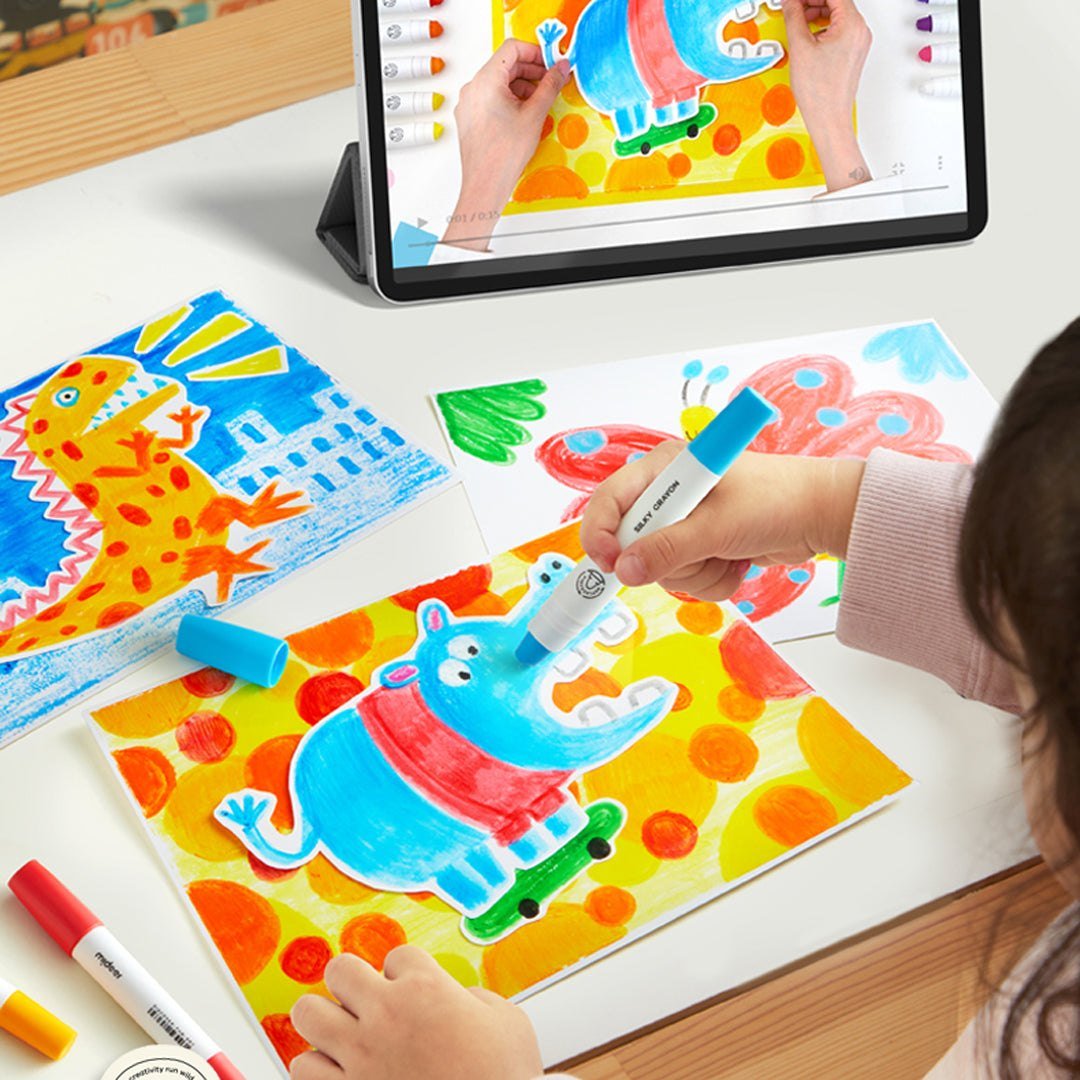 Rotary Washable Crayons - 36 Colors - Marah Kids