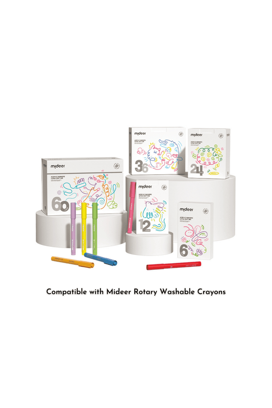 Rotary Crayon Refills - 12 Colors - Marah Kids