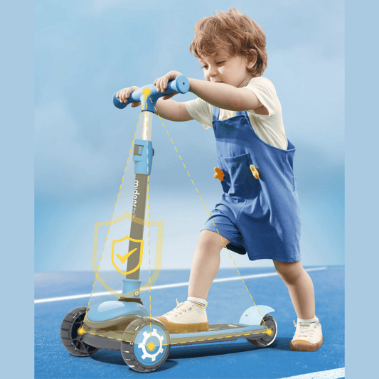 Foldable Scooter Led - Blue - Marah Kids