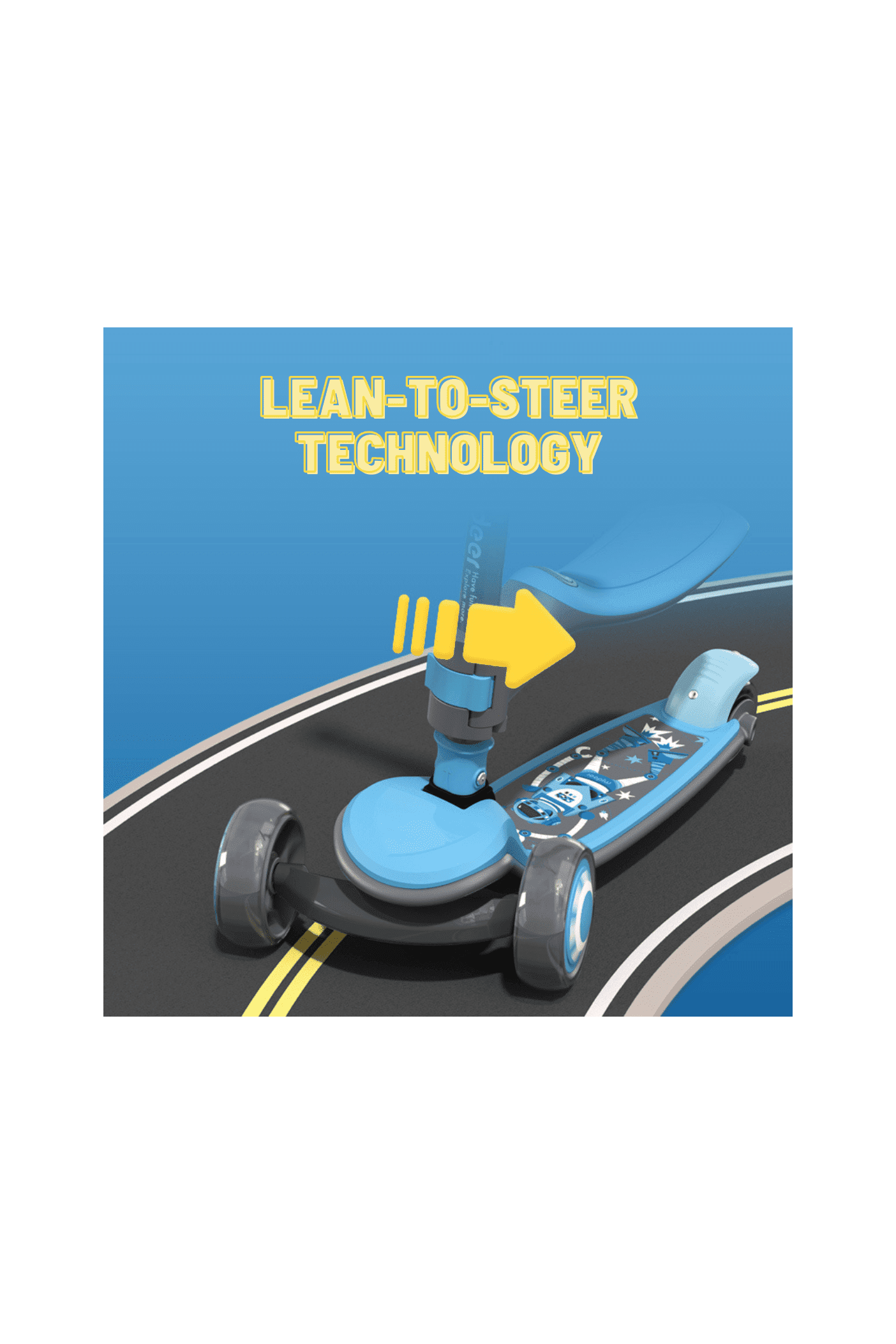 Foldable Scooter Led - Pink - Marah Kids