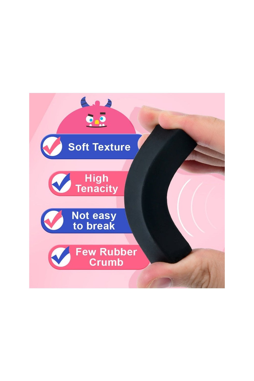Magnetic Eraser - Pink