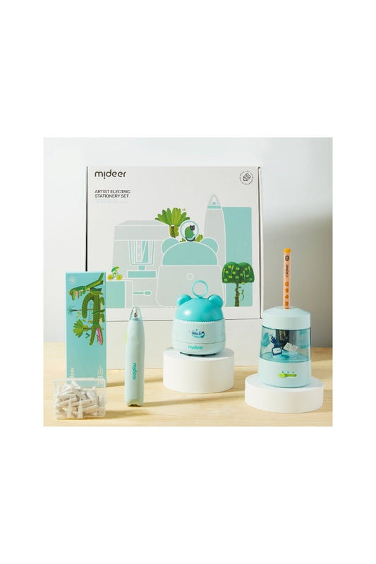 Electric Stationery Set - Sage Green - Marah Kids