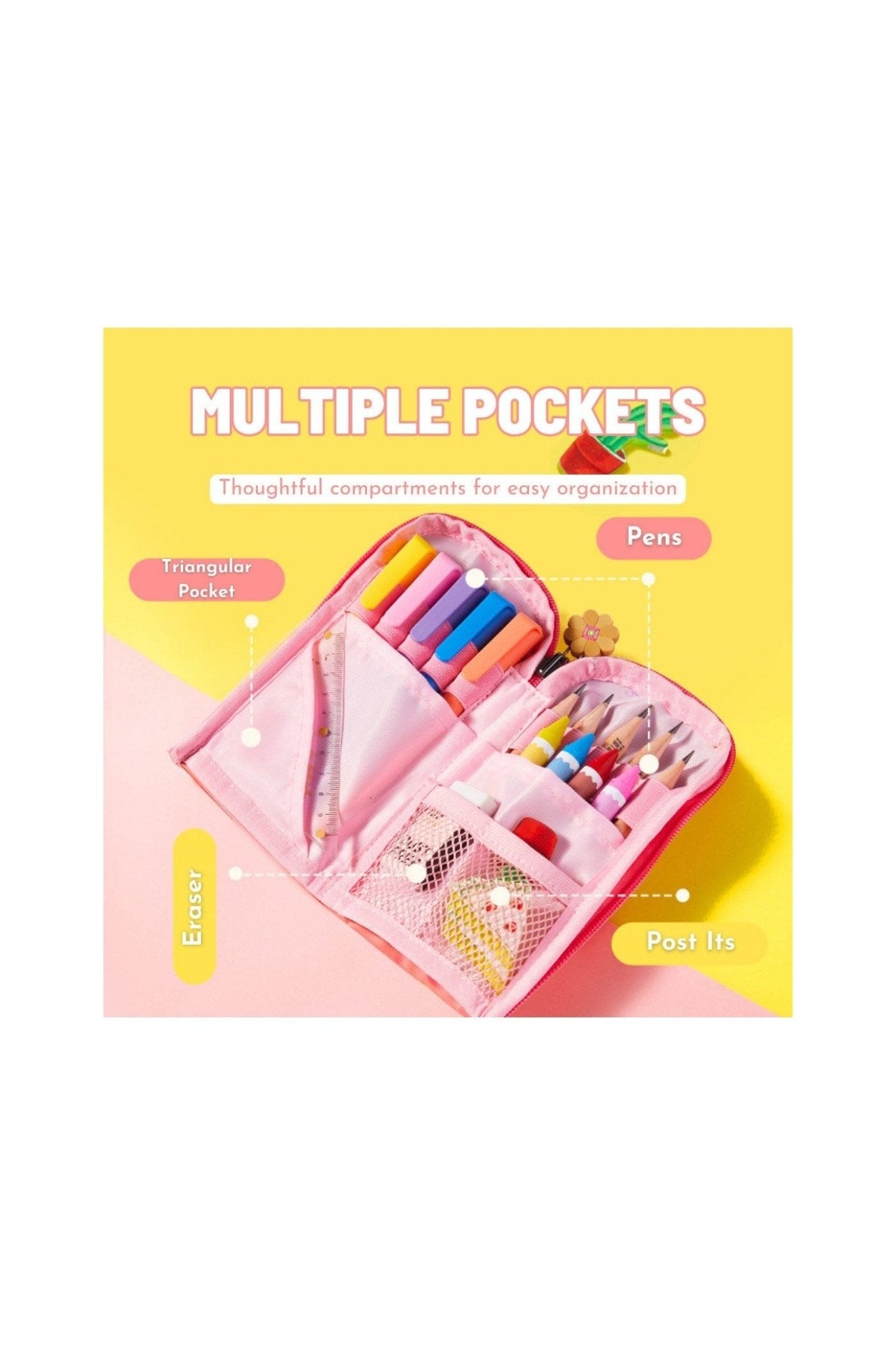 Artist Reversible Twins Pen Pouch: Pink Bunny - Marah Kids