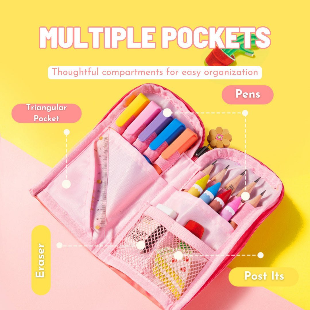 Reversible Pencil Pouch - Cute Racoon - Marah Kids