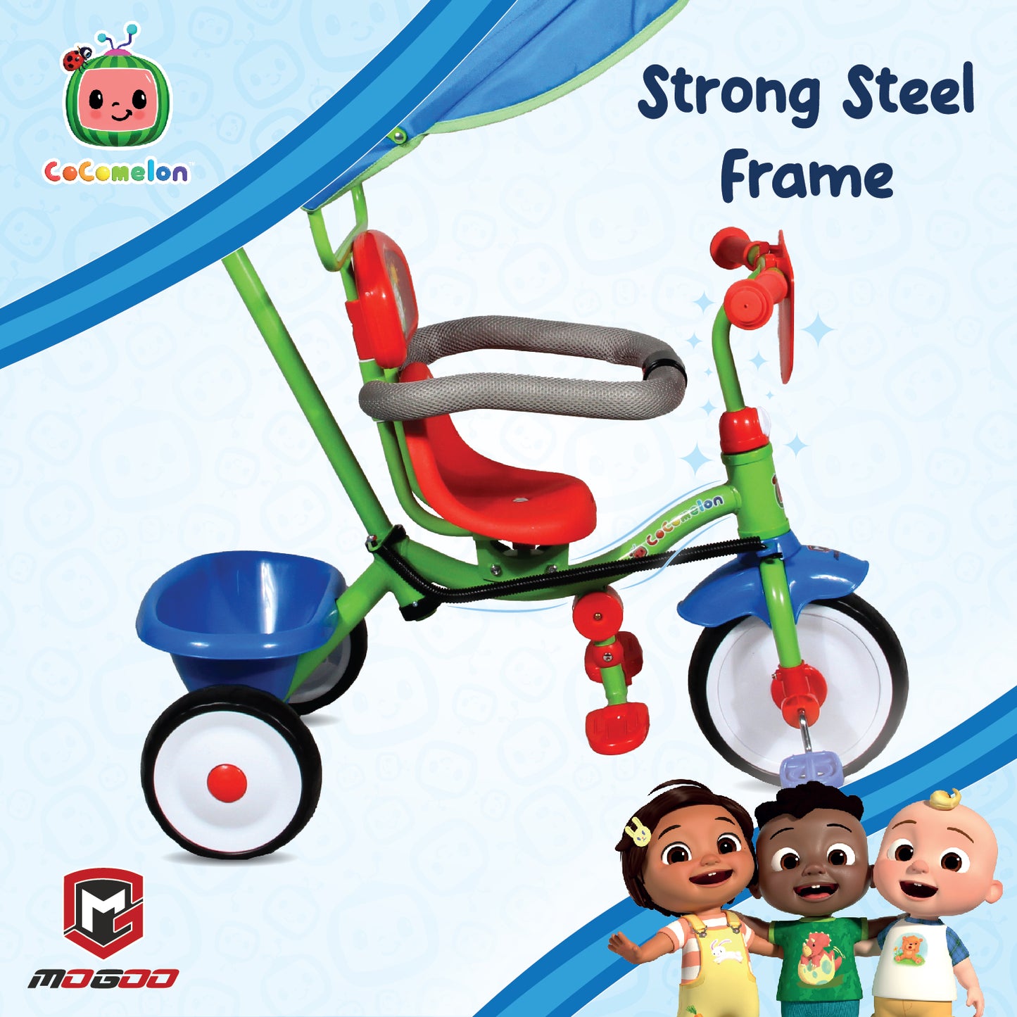 Cocomelon Playtime Tricycle - Marah Kids