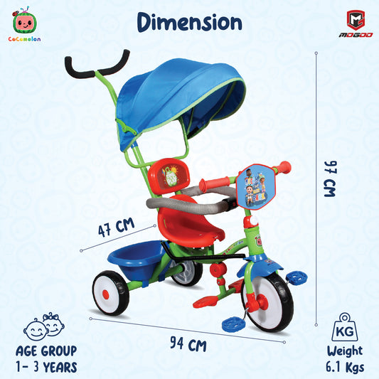 Cocomelon Playtime Tricycle - Marah Kids