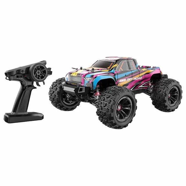 MJX – Brushless RC Hobby GradeTruck | High Speed, 2.4Ghz Remote Control | 1:16 Scale Radio Controlled Off - roader Electronic Monster R/C Truck | RTR, All Terrain - Pink - Marah Kids