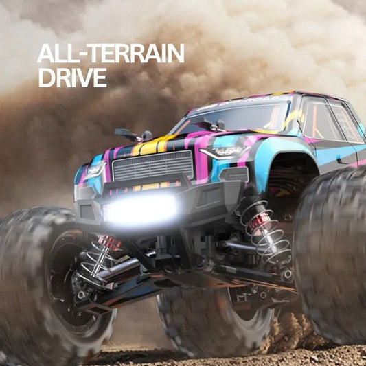 MJX – Brushless RC Hobby GradeTruck | High Speed, 2.4Ghz Remote Control | 1:16 Scale Radio Controlled Off - roader Electronic Monster R/C Truck | RTR, All Terrain - Pink - Marah Kids