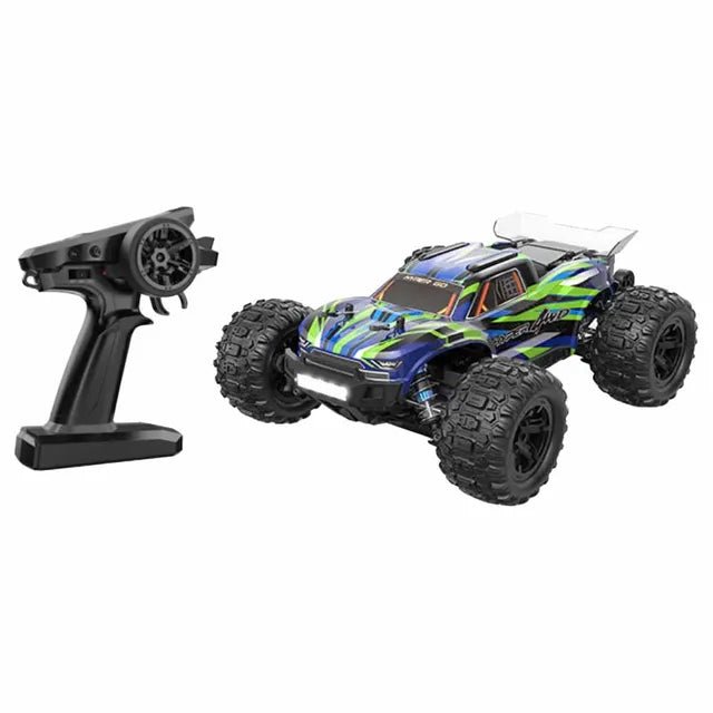 MJX – RC Hobby Grade Truck | High Speed 30km/h, 2.4Ghz Remote Control | 1:16 Scale Radio Controlled Off - road Electronic Monster R/C Truck | RTR, All Terrain – Green - Marah Kids