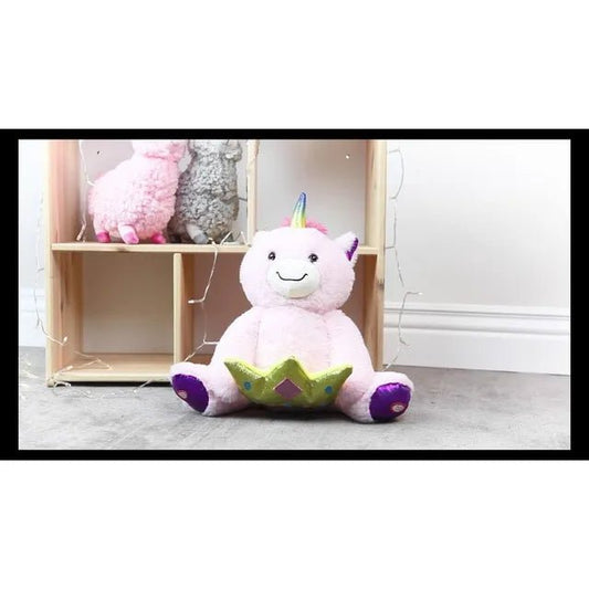 Mini Melody Peekaboo Talking Singing Moving Soft Plush Kids Learning Toys Unicorn | 12m+, Pink | a combination of entertainment, interaction, and educational engaging toys for young children. - Marah Kids