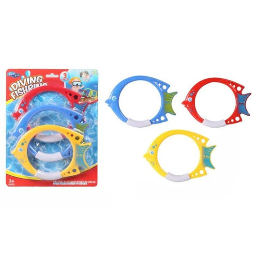 Mondo Diving Fish Ring Toys 3Pcs - Marah Kids