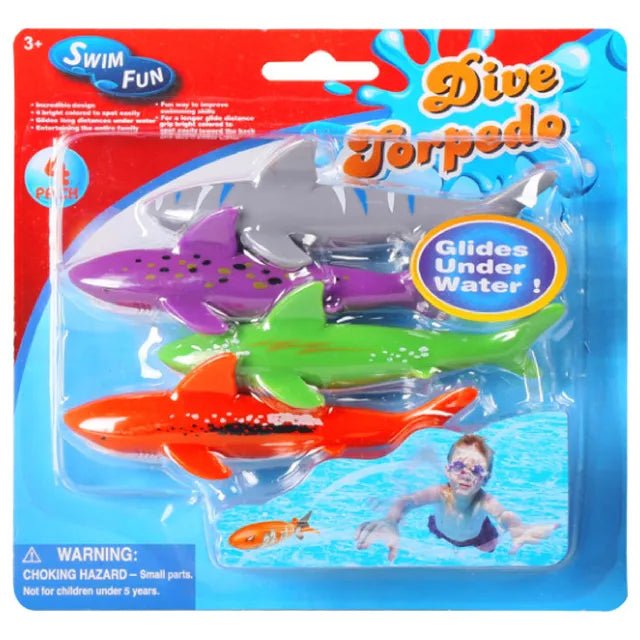 Mondo Diving Shark Toys 4Pcs - Marah Kids