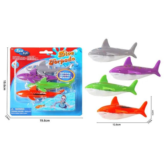 Mondo Diving Shark Toys 4Pcs - Marah Kids