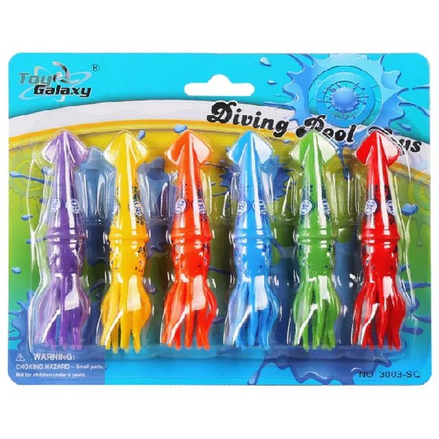 Mondo Diving Squid Toys 6Pcs - Marah Kids