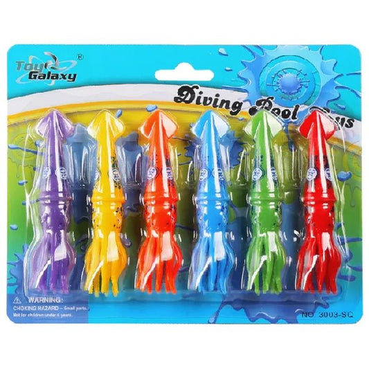 Mondo Diving Squid Toys 6Pcs - Marah Kids