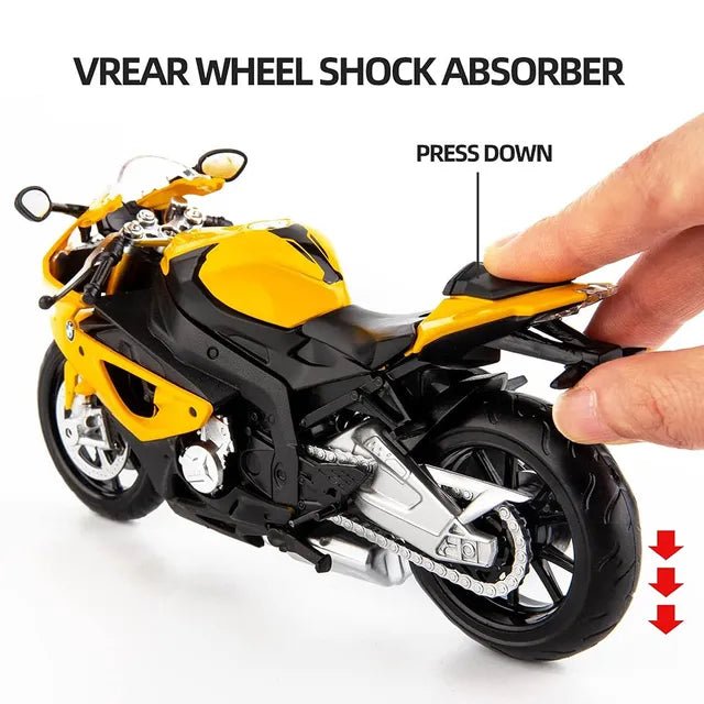 D - power MSZ - BMW S1000RR – Yellow | Die - Cast Replica, Ultimate Collector's Item, Limited Edition | Size - 1:12, For Kids 3+ - Marah Kids