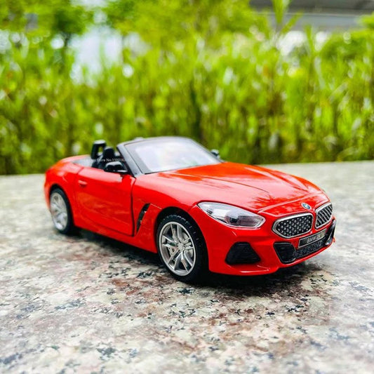 D - power MSZ – BMW Z4 M40i - Red | Die - Cast Replica, Ultimate Collector's Item, Race Cars | Toy Vehicles, Metal Toy Car Model - Pull Back Collection | Size - 1:32, For Kids 3+ - Marah Kids