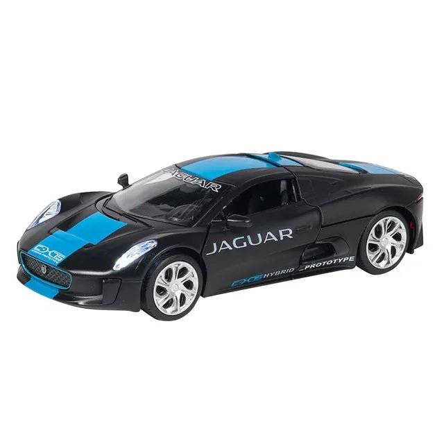 D - power MSZ – Jaguar C - X75 - Black | Die - Cast Replica, Ultimate Collector's Item, Super Cars | Toy Vehicles, Metal Toy Car Model - Pull Back Collection | Size - 1:32, For Kids 3+ - Marah Kids